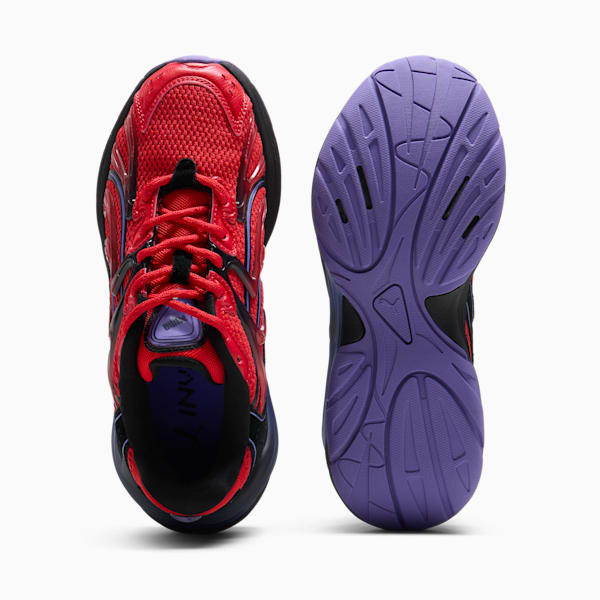 Tenis Inverse Rev niños grandes, PUMA Red-Dark Amethyst-PUMA Black, extralarge