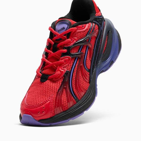 Tenis Inverse Rev niños grandes, PUMA Red-Dark Amethyst-PUMA Black, extralarge