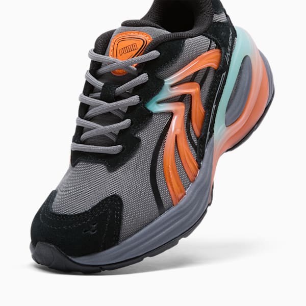 Tenis para niños pequeños Inverse Fission, Cool Dark Gray-Aquatic-PUMA Black, extralarge