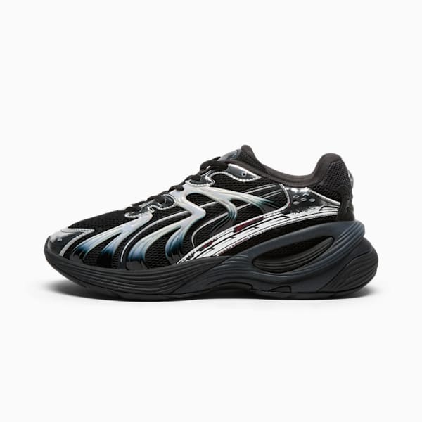 Tenis Inverse Dimension, PUMA Black-Flat Dark Gray-PUMA Silver, extralarge