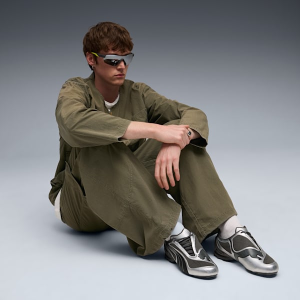 V-S1 Metallic Sneakers Unisex, Shadow Gray-PUMA Black, extralarge