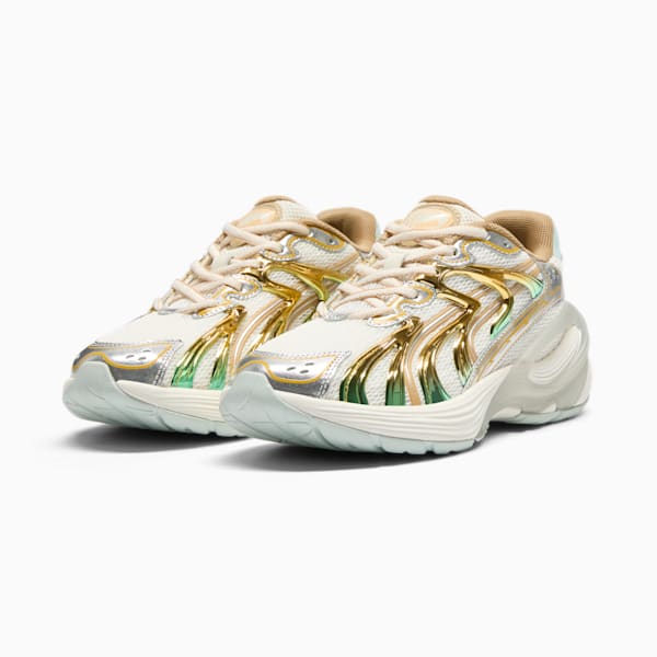 Tenis Inverse Shimmer para mujer, Warm White-Archive Gold, extralarge