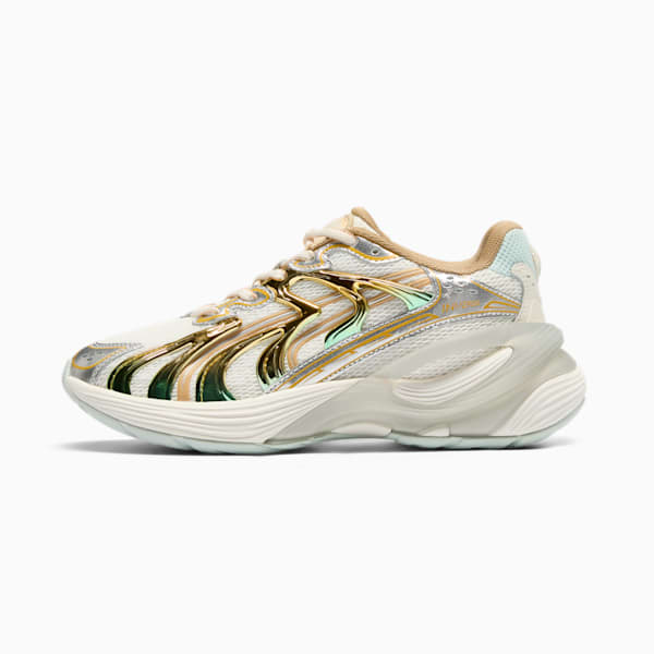 Tenis Inverse Shimmer para mujer, Warm White-Archive Gold, extralarge