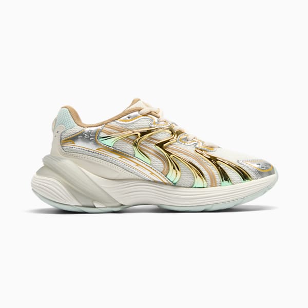 Tenis Inverse Shimmer para mujer, Warm White-Archive Gold, extralarge