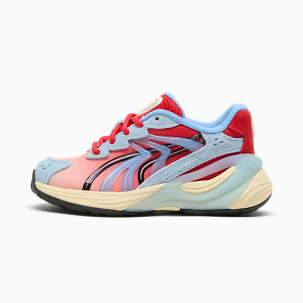 Tenis Inverse Unfiltered para niños pequeños, Creamy Vanilla-For All Time Red-Team Light Blue, extralarge