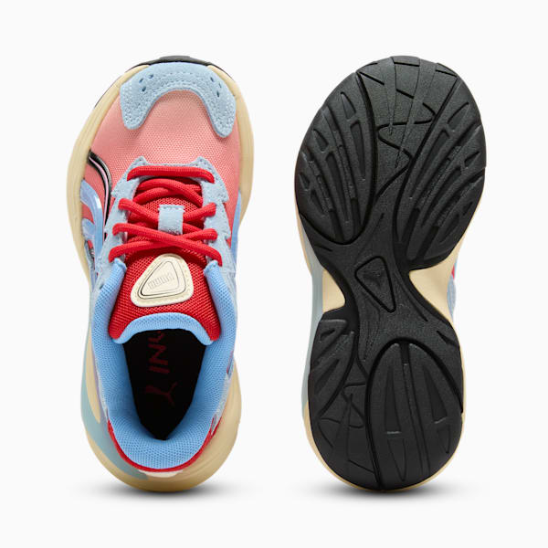 Tenis Inverse Unfiltered para niños pequeños, Creamy Vanilla-For All Time Red-Team Light Blue, extralarge