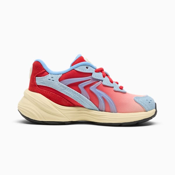 Tenis Inverse Unfiltered para niños pequeños, Creamy Vanilla-For All Time Red-Team Light Blue, extralarge