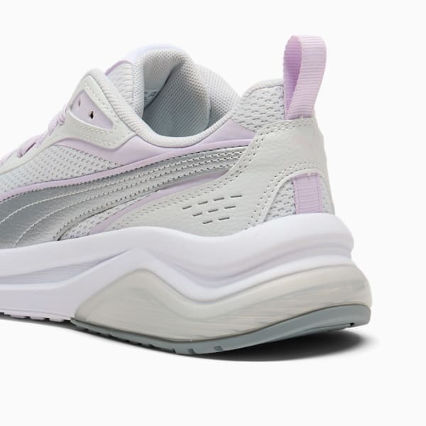 Tenis para muer Retro Amplifier, PUMA White-Cool Mid Gray-Feather Gray-Lilac Frost, extralarge