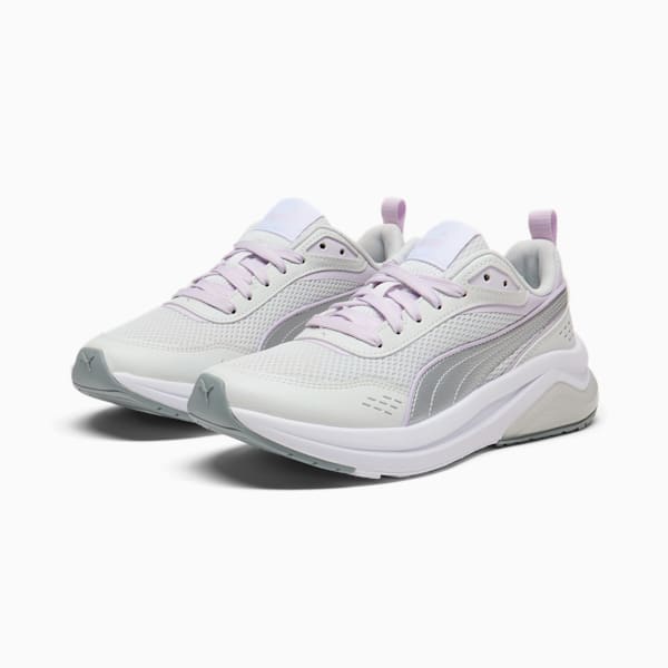 Amplifier Retro Women's Sneakers, PUMA White-Cool Mid Gray-Feather Gray-Lilac Frost, extralarge