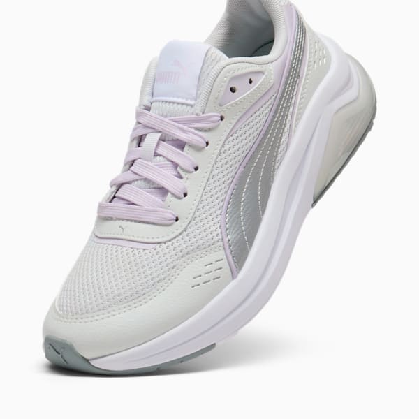 Tenis para muer Retro Amplifier, PUMA White-Cool Mid Gray-Feather Gray-Lilac Frost, extralarge