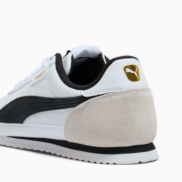 Tenis para mujer Turino II OG, PUMA White-PUMA Black-Vapor Gray-PUMA Gold, extralarge
