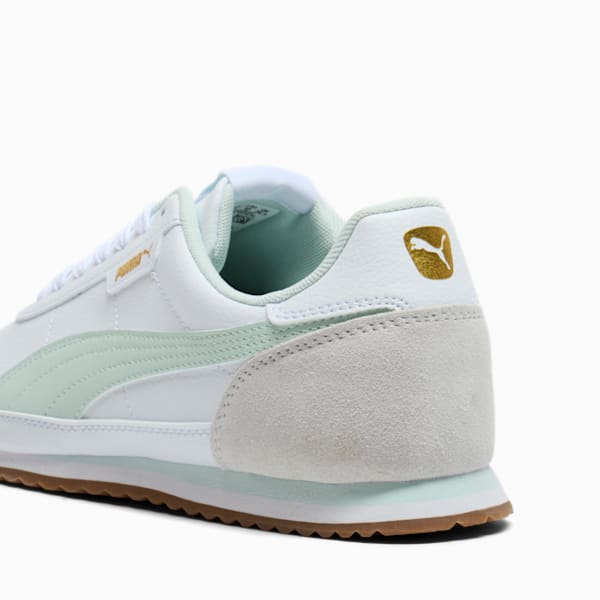 Turino II OG Women's Sneakers, PUMA White-Peaceful Blue-Cool Light Gray-PUMA Gold, extralarge