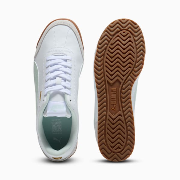 Turino II OG Women's Sneakers, PUMA White-Peaceful Blue-Cool Light Gray-PUMA Gold, extralarge