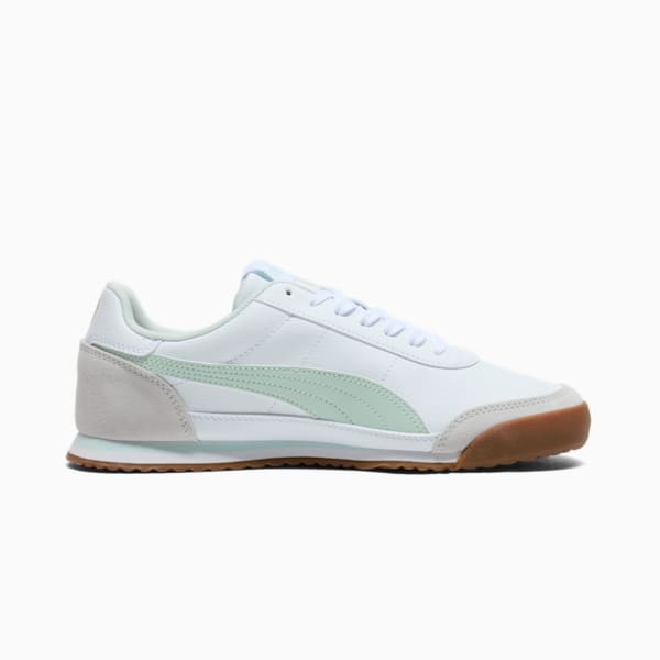 Turino II OG Women's Sneakers, PUMA White-Peaceful Blue-Cool Light Gray-PUMA Gold, extralarge