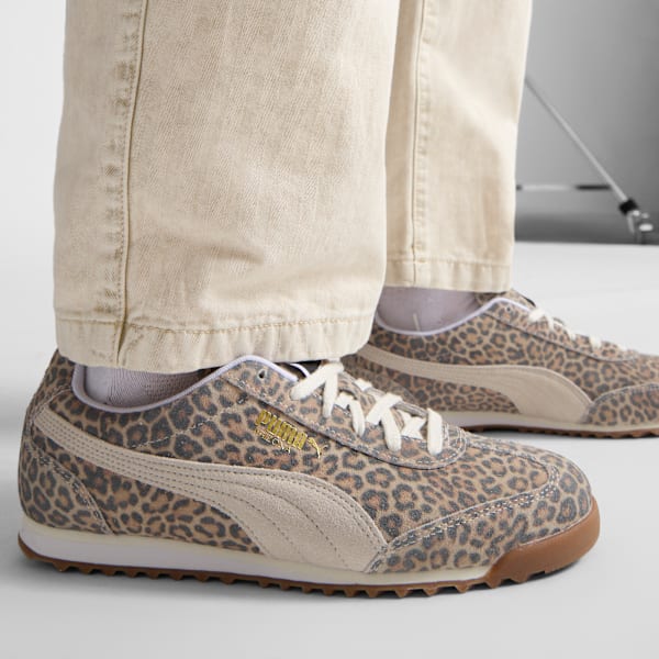 Arizona Leopard Animal Print Sneakers, Vapor Gray-Vapor Gray, extralarge