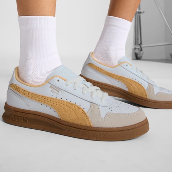 Indoor Sneakers Women, Warm White-Almost Apricot-Gum, extralarge