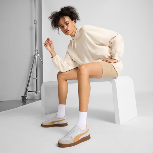 Indoor Sneakers Women, Warm White-Almost Apricot-Gum, extralarge