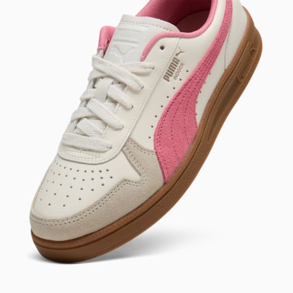 Indoor Sneakers Women, Warm White-Magic Rose-Gum, extralarge