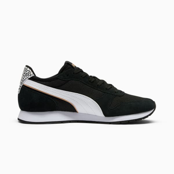 Tenis para mujer ST Miler Leo, PUMA Black-PUMA White, extralarge