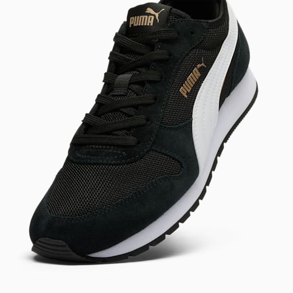 Tenis para mujer ST Miler Leo, PUMA Black-PUMA White, extralarge