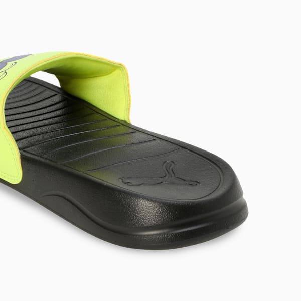 Popcat 20 V3 Kids' Soft Comfort Sandals, PUMA Black-Lavender Alert-Lemon Sherbert, extralarge-IND
