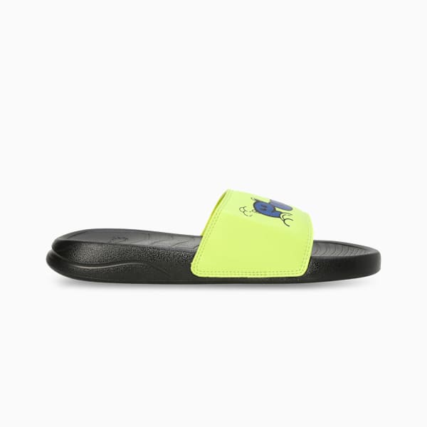 Popcat 20 V3 Kids' Soft Comfort Sandals, PUMA Black-Lavender Alert-Lemon Sherbert, extralarge-IND