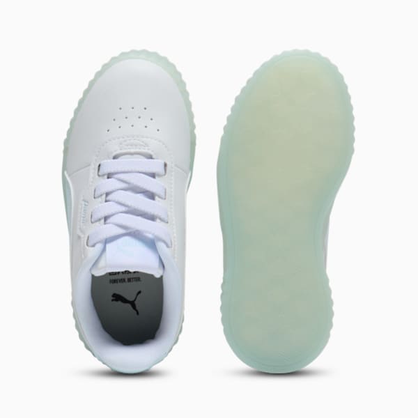 Tenis para niños pequeños Iced Carina 3.0, PUMA White-Icy Blue, extralarge