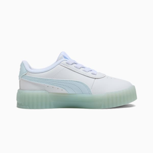 Tenis para niños pequeños Iced Carina 3.0, PUMA White-Icy Blue, extralarge