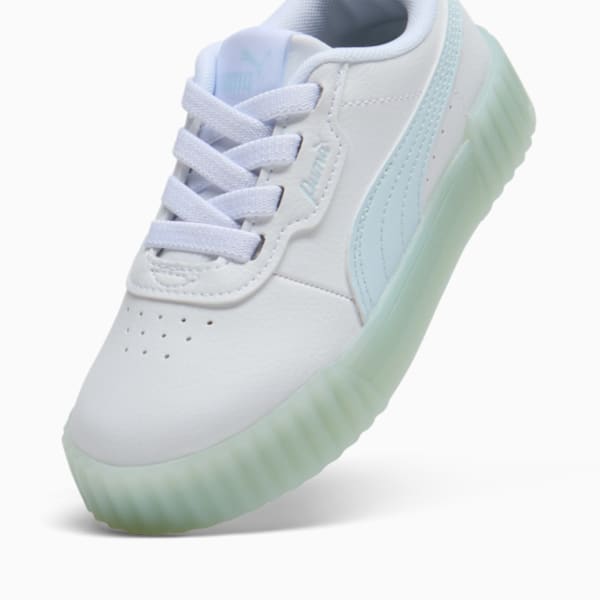 Tenis para niños pequeños Iced Carina 3.0, PUMA White-Icy Blue, extralarge