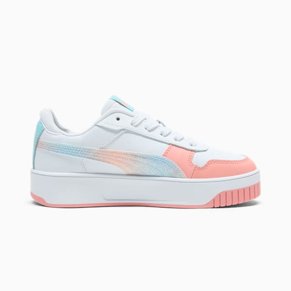 Carina Street Sparkle Big Kids' Sneakers, PUMA White-Pink Fruit-Safe Lake, extralarge