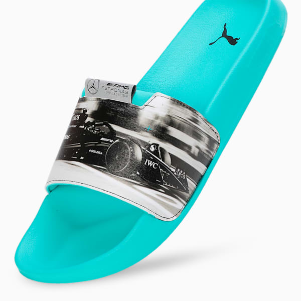MAPF1 Leadcat 2.0 Graphic Slides, Sheen Green-Mercedes Team Silver, extralarge-IND