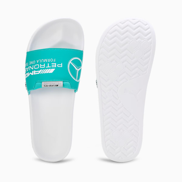 Puma mercedes mapm leadcat white & green casual sandal cheap