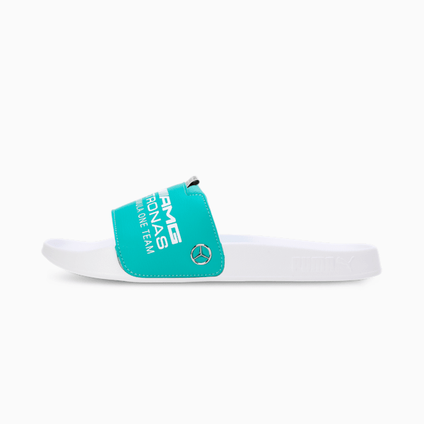 MAPF1 Leadcat 2.0 Logo Slides, Spectra Green-Puma White, extralarge-IND