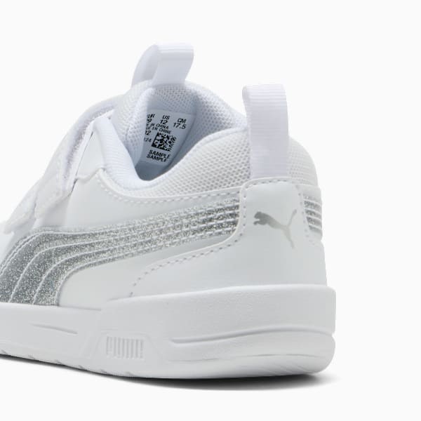 Puma multiflex 2 Glitz Sneakers Kids, PUMA White-PUMA Silver, extralarge
