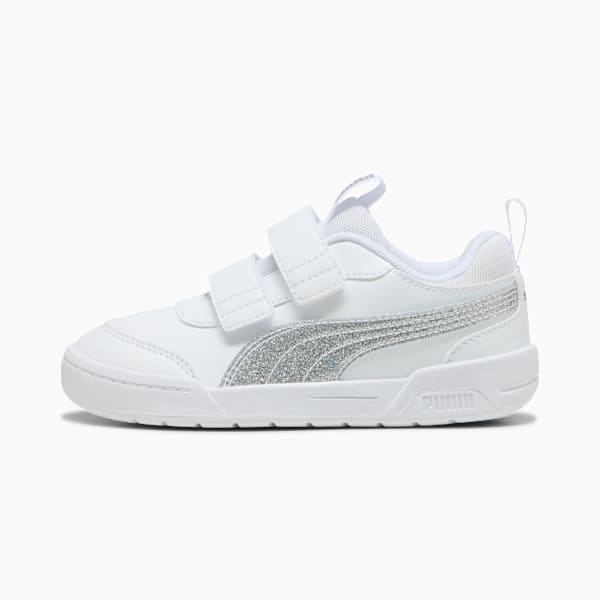 Puma multiflex 2 Glitz Sneakers Kids, PUMA White-PUMA Silver, extralarge