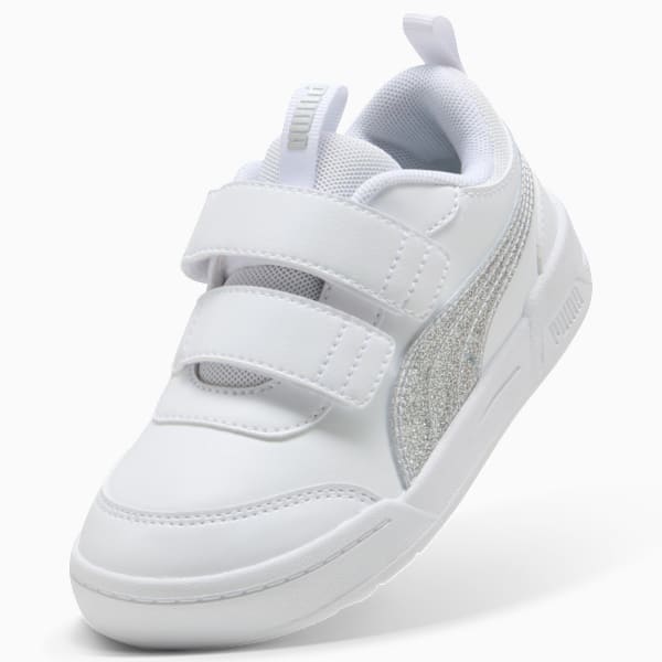 Puma multiflex 2 Glitz Sneakers Kids, PUMA White-PUMA Silver, extralarge