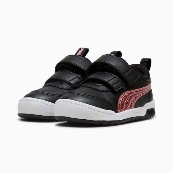 Multiflex 2 Glitz Toddlers' Sneakers, PUMA Black-Rose Gold, extralarge