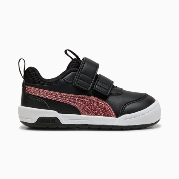 Multiflex 2 Glitz Toddlers' Sneakers, PUMA Black-Rose Gold, extralarge