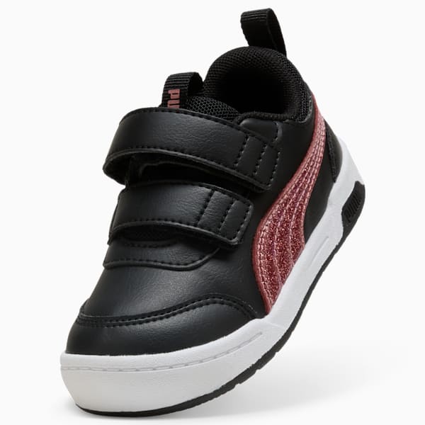 Multiflex 2 Glitz Toddlers' Sneakers, PUMA Black-Rose Gold, extralarge