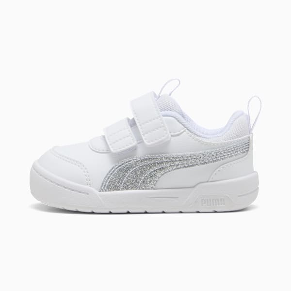 Multiflex 2 Glitz Toddlers' Sneakers, PUMA White-PUMA Silver, extralarge