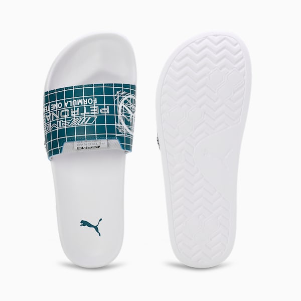 MAPF1 Leadcat 2.0 Slides, Puma White-Blue Coral, extralarge-IND