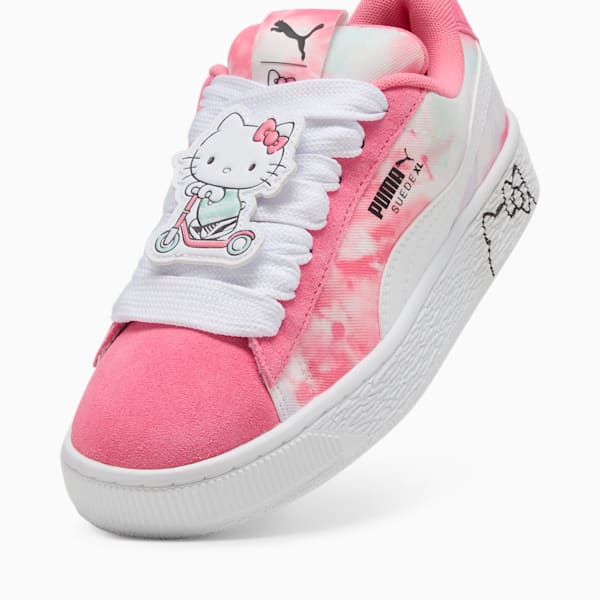 Tenis para niños grandes Suede XL PUMA x HELLO KITTY AND FRIENDS, Magic Rose-Peaceful Blue, extralarge