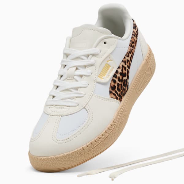Palermo Moda Elevated Leo Women's Sneakers, Warm White-Light Sand, extralarge