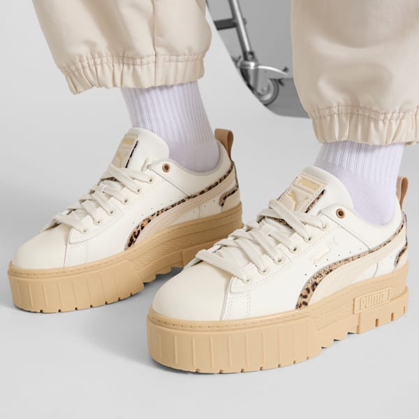 Tenis para mujer Mayze UT Leo, Warm White-Alpine Snow-Vapor Gray, extralarge