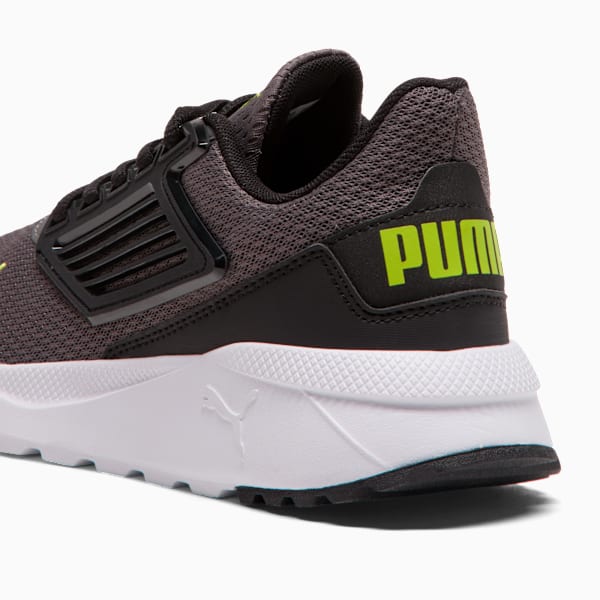 Tetra Big Kids' Sneakers, Cool Dark Gray-PUMA Black-Lime Smash, extralarge