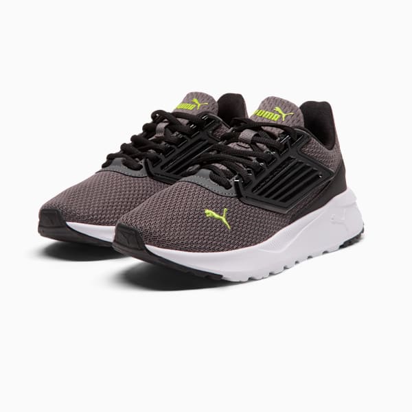 Puma Tetra Youth, Cool Dark Gray-PUMA Black-Lime Smash, extralarge