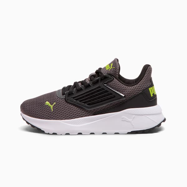 Puma Tetra Youth, Cool Dark Gray-PUMA Black-Lime Smash, extralarge