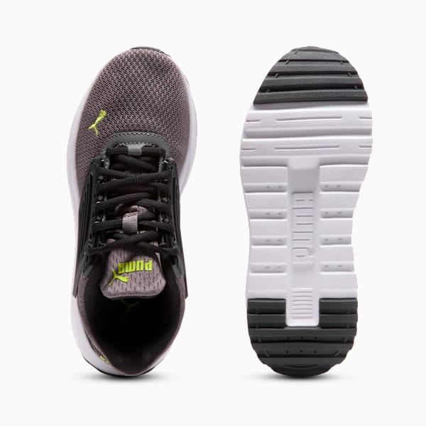 Puma Tetra Youth, Cool Dark Gray-PUMA Black-Lime Smash, extralarge