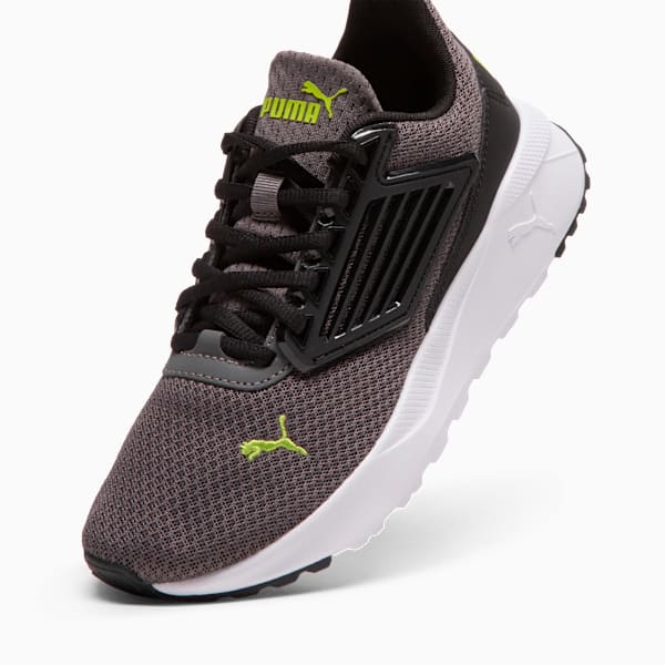 Puma Tetra Youth, Cool Dark Gray-PUMA Black-Lime Smash, extralarge