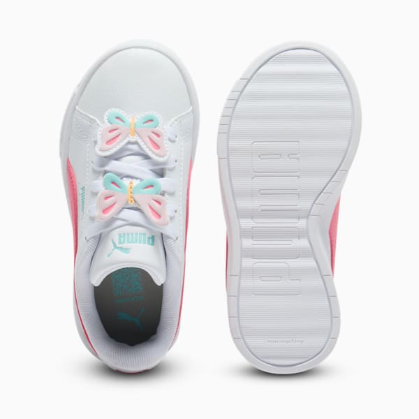 Tenis para niños pequeños Jada Classic Butterflies, PUMA White-Magic Rose-Safe Lake, extralarge